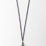 Collar Bhargo Cadena color Morado, joyería artesanal hecha a mano en Perú