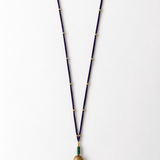 Collar Bhargo Cadena color Morado, joyería artesanal hecha a mano en Perú