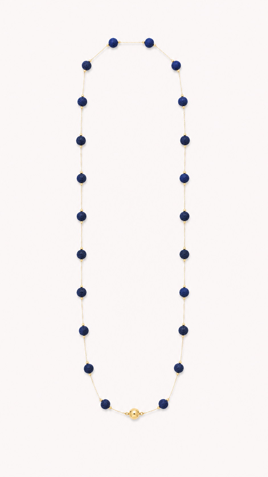Collar Elisa Volcánico color Azul oscuro, joyería artesanal hecha a mano en Perú