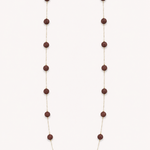 Collar Elisa Volcánico color Marron, joyería artesanal hecha a mano en Perú