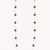Collar Elisa Volcánico color Marron, joyería artesanal hecha a mano en Perú