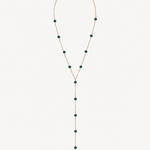 Collar Maru volcánico color Verde Esmeralda, joyería artesanal hecha a mano en Perú