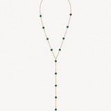 Collar Maru volcánico color Verde Esmeralda, joyería artesanal hecha a mano en Perú