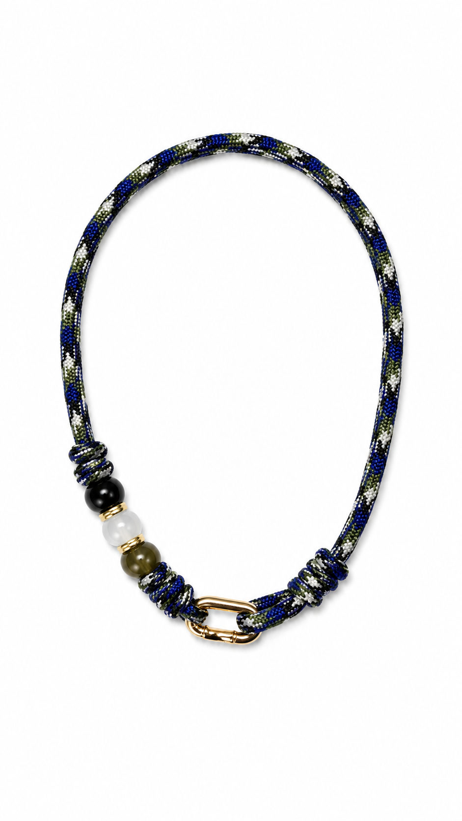 Gargantilla Waska color Azul, joyería artesanal hecha a mano en Perú