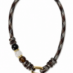 Gargantilla Waska color Gris, joyería artesanal hecha a mano en Perú