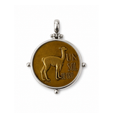 DIJE MONEDA LLAMA COMBINADO L