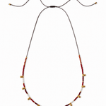Gargantilla Ashy color roja, joyería artesanal hecha a mano en Perú