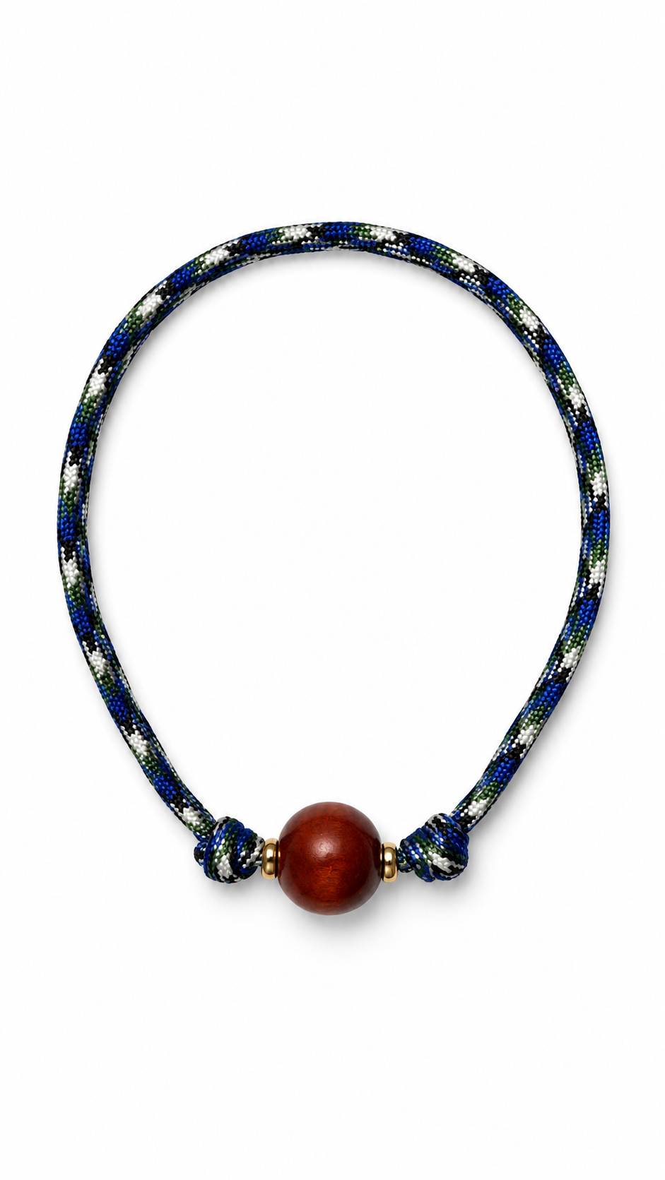 Gargantilla Quero Paracord color Azul, joyería artesanal hecha a mano en Perú