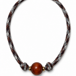 Gargantilla Quero Paracord color Gris, joyería artesanal hecha a mano en Perú