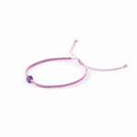 Pulsera Mini Poder color amatista, joyería artesanal hecha a mano en Perú
