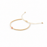 Pulsera Mini Poder color piedra sol, joyería artesanal hecha a mano en Perú