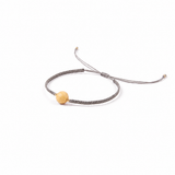 Pulsera Palo Santo color Gris, joyería artesanal hecha a mano en Perú