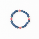 Pulsera Volcánica color Azul Turquesa, joyería artesanal hecha a mano en Perú
