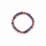 Pulsera Volcánica color Morada, joyería artesanal hecha a mano en Perú