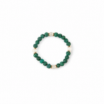 Pulsera Volcánica color Verde Esmeralda, joyería artesanal hecha a mano en Perú