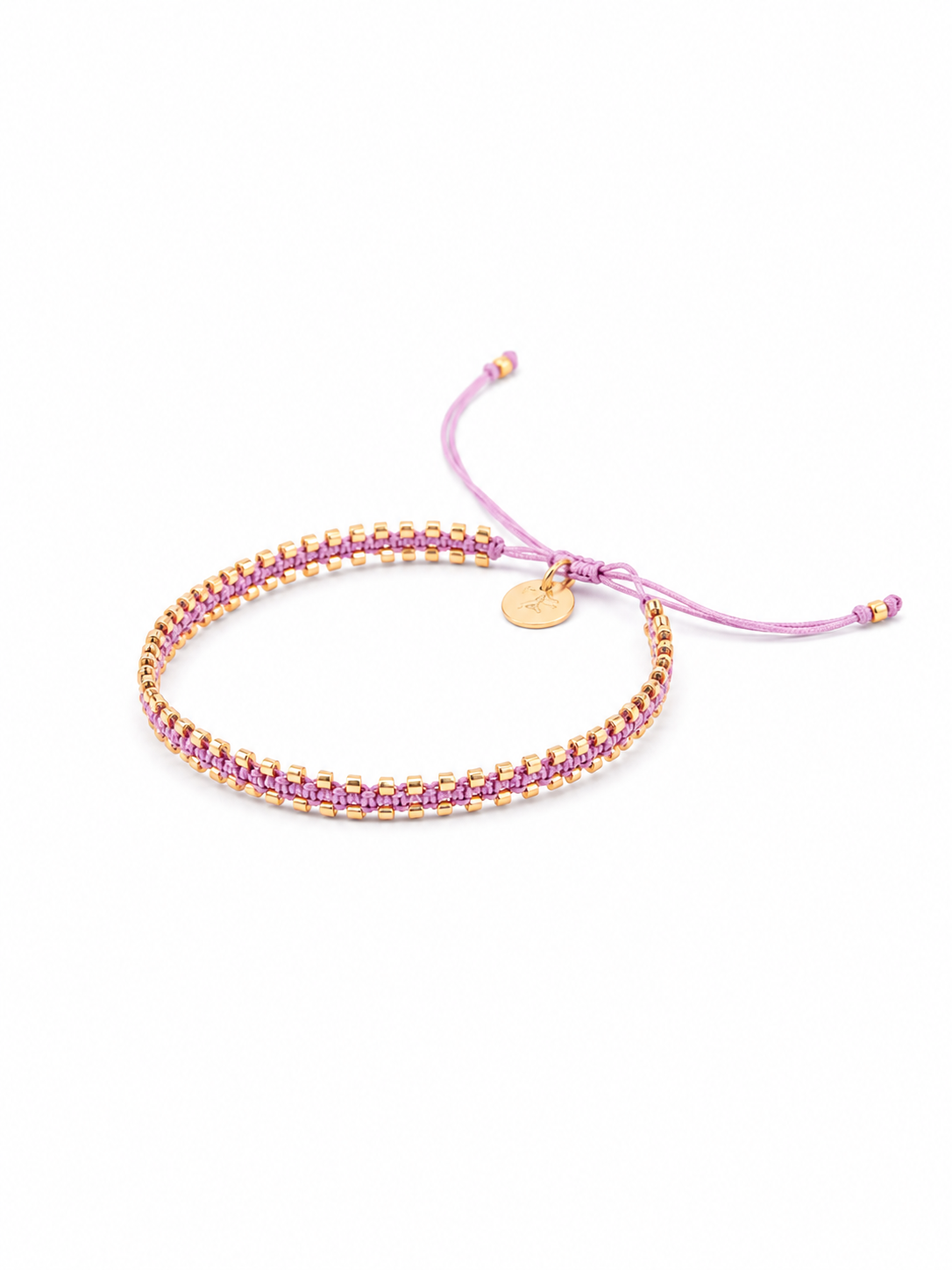 Pulsera Sofia color Lila, joyería artesanal hecha a mano en Perú
